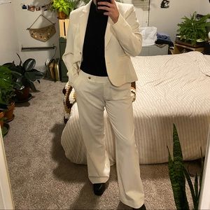 Calvin Klein Cream White Dress Suit